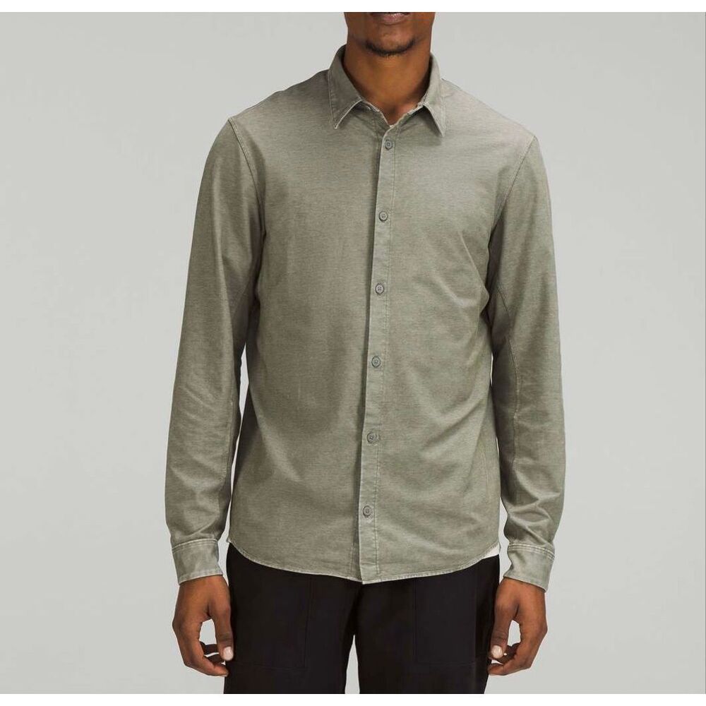 Lululemon Men’s Shirt Commission Long Sleeve Green Large